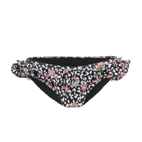 NWT Caroline Constas Lotus Bikini Bottom Black Leopard Paisley sz‎ Medium  $210 - Picture 1 of 4